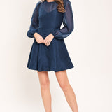 TWILIGHT CHARM WOVEN MINI DRESS