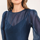 TWILIGHT CHARM WOVEN MINI DRESS