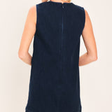 BLUE CLOUD DENIM MINI DRESS