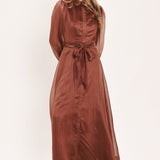 CEDARLIGHT EMBRACE WOVEN ORGANZA MAXI DRESS