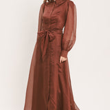 CEDARLIGHT EMBRACE WOVEN ORGANZA MAXI DRESS