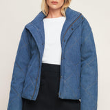 FOR GOOD QUILTED DENIM JACKET