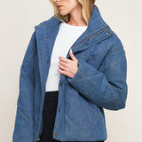 FOR GOOD QUILTED DENIM JACKET
