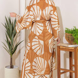 AWAITING LOVE WOVEN KIMONO COVER UP AND PANT SET