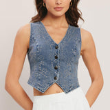 EURO SUMMER DENIM VEST