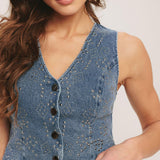EURO SUMMER DENIM VEST
