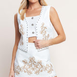 ALL EYES ON YOU WOVEN VEST