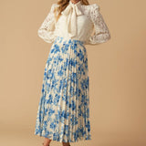 STARS IN MY HEART WOVEN MIDI SKIRT