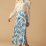 STARS IN MY HEART WOVEN MIDI SKIRT