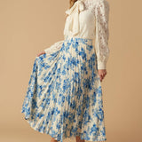 STARS IN MY HEART WOVEN MIDI SKIRT