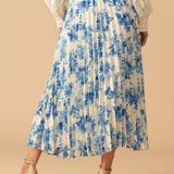 STARS IN MY HEART WOVEN MIDI SKIRT