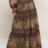 CELEBRITY MOMENT WOVEN MAXI SKIRT