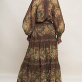 CELEBRITY MOMENT WOVEN MAXI SKIRT