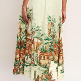 ISLAND TIME ONLY WOVEN MIDI FULL SKIRT