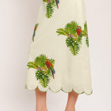 ISLAND ELEGANCE WOVEN MIDI SKIRT