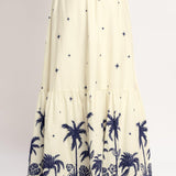 BOHO CONSTELLATION WOVEN MAXI SKIRT
