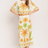 VINTAGE ISLAND WOVEN MIDI SKIRT