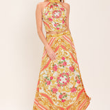 LUXE LOVE STORY WOVEN MIDI CIRCLE SKIRT