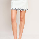 URBAN WAVE WOVEN MINI SKIRT