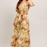PALACE ROSE STATEMENT WOVEN CIRCLE MIDI SKIRT