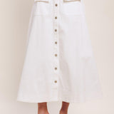 EASY WEAR WESTERN WOVEN MIDI SKIRT