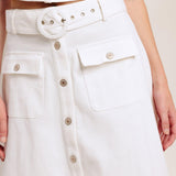 EASY WEAR WESTERN WOVEN MIDI SKIRT