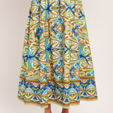 ISLAND MOSAIC WOVEN FULL SKIRT