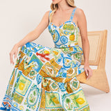 SICILIAN SUMMER WOVEN MAXI SKIRT