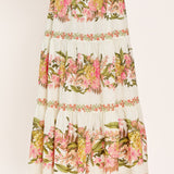 BOTANICAL ESCAPE WOVEN MAXI SKIRT