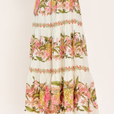 BOTANICAL ESCAPE WOVEN MAXI SKIRT