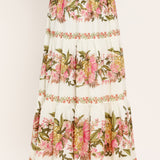 BOTANICAL ESCAPE WOVEN MAXI SKIRT