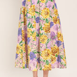 BLOSSOM MARKET WOVEN FULL MIDI SKIRT