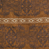 BRONZED TAPESTRY WHIM FAUX SUEDE SKIRT