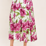 ROMANTIC ROSE WOVEN CIRCLE SKIRT