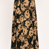 EARTHEN FLOWER FANTASY POWER MESH FULL MAXI SKIRT