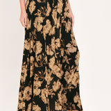 EARTHEN FLOWER FANTASY POWER MESH FULL MAXI SKIRT