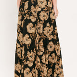EARTHEN FLOWER FANTASY POWER MESH FULL MAXI SKIRT