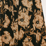 EARTHEN FLOWER FANTASY POWER MESH FULL MAXI SKIRT