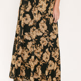 EARTHEN FLOWER FANTASY POWER MESH FULL MAXI SKIRT