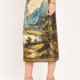 HARVEST RIVER REVERIE WOVEN PENCIL SKIRT