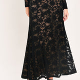 NOIR LACE MOONRISE WOVEN LACE CIRCLE SKIRT