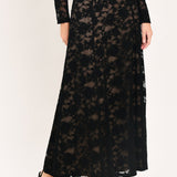 NOIR LACE MOONRISE WOVEN LACE CIRCLE SKIRT