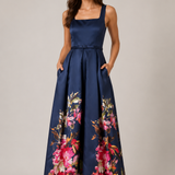 Navy Bouquet Gown