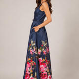 Navy Bouquet Gown