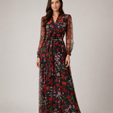 Noir Garden Maxi Dress