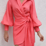 FILOSOFIA DRESS IN CORAL