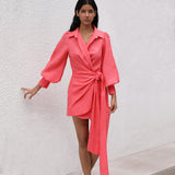 FILOSOFIA DRESS IN CORAL