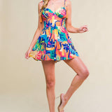 BE BLISSFULLY HAPPY WOVEN ROMPER