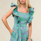 INCREDIBLE LOVE DENIM ROMPER