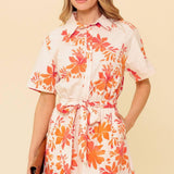 SOUTHERNMOST CHARM WOVEN ROMPER